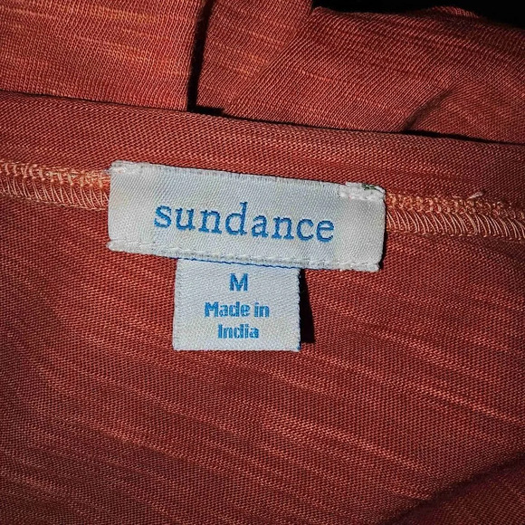 Sundance Womens Burnt Orange Splendor‎ In Bloom Embroidered Shirt Top Medium - Picture 5 of 6